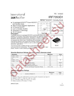 IRF7353D1TR datasheet  